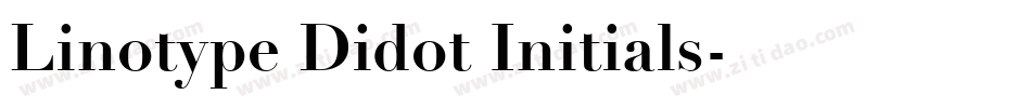 Linotype Didot Initials字体转换